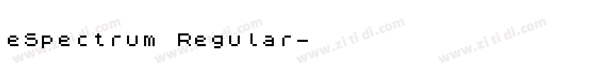 eSpectrum Regular字体转换
